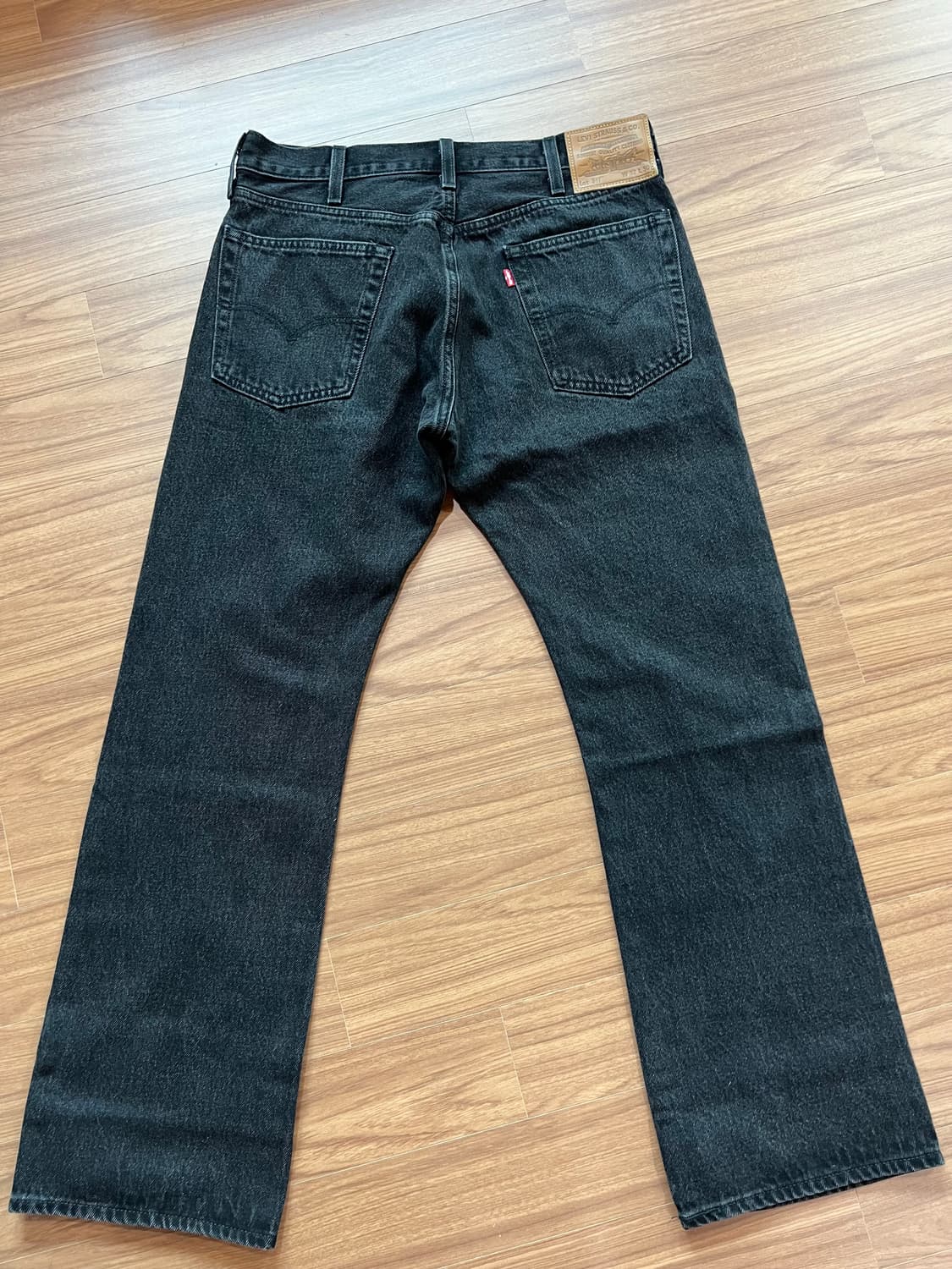 [32x30]리바이스 517 프리미엄 청바지 가죽탭 흑청 상품이미지2