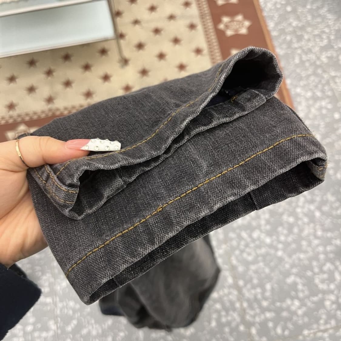 푸부 올드스쿨 스트릿 펑크 버튼포켓 데님팬츠 31인치 C10283 상품이미지7