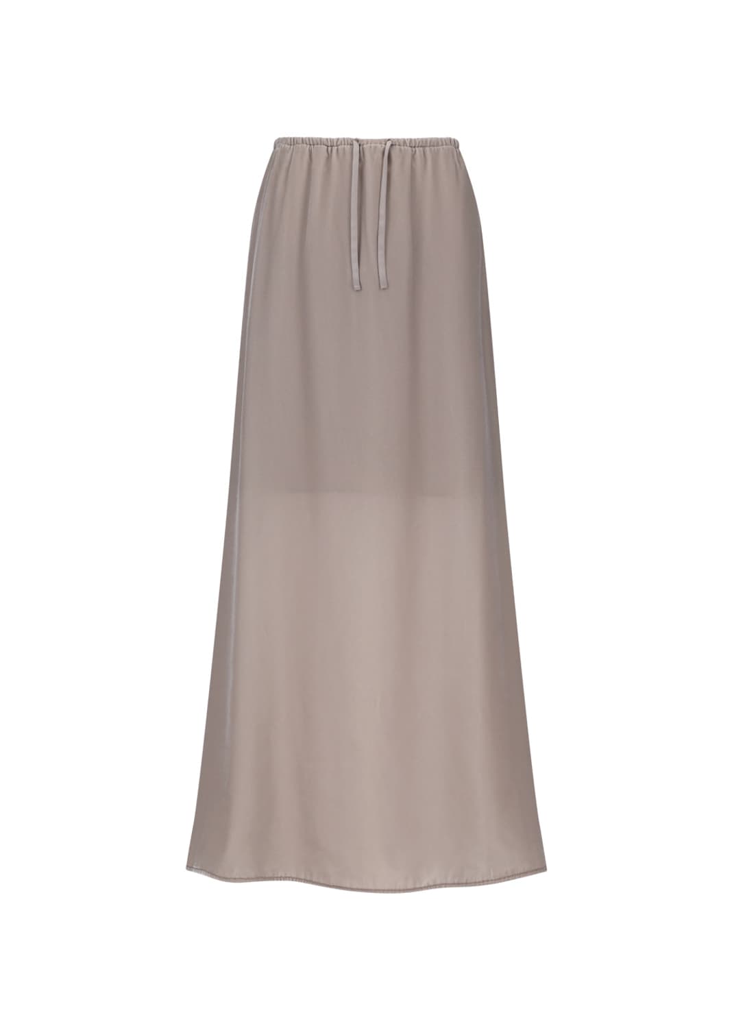 Velvet Drawstring Maxi Skirt, Dust Pink 상품이미지1