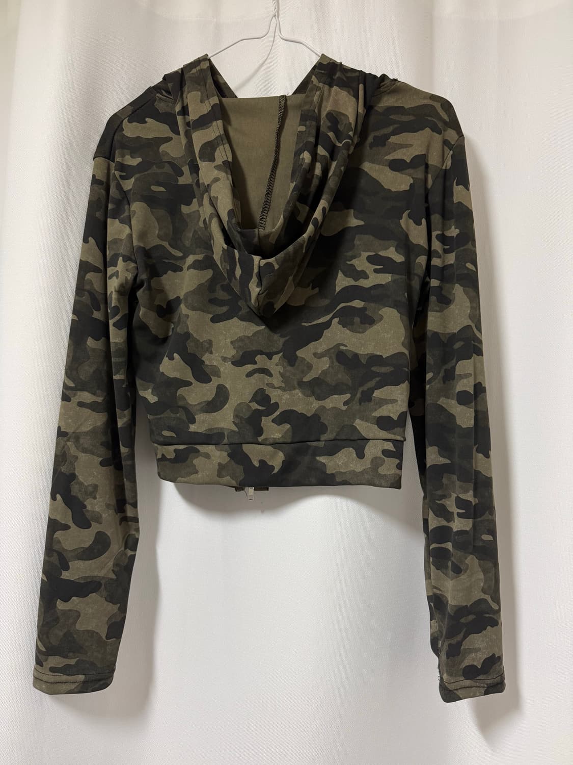 카모 크롭 후드집업 상품이미지2
