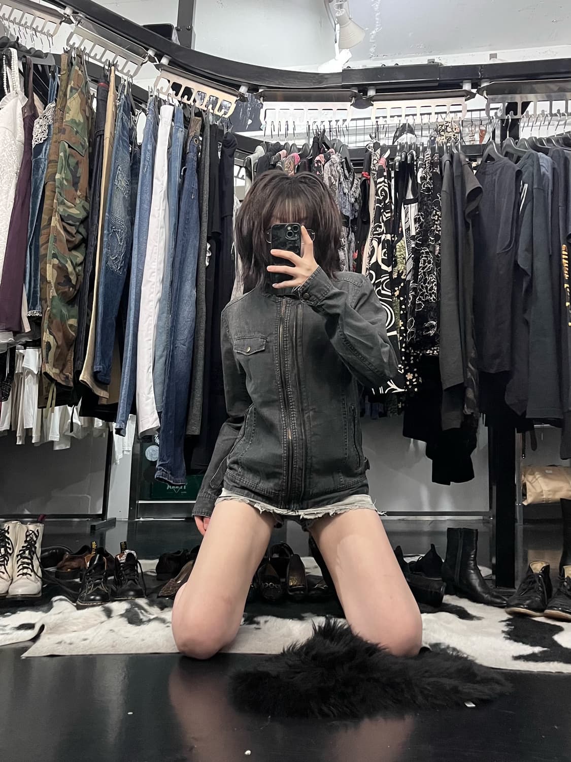 버클 데님 자켓 상품이미지1