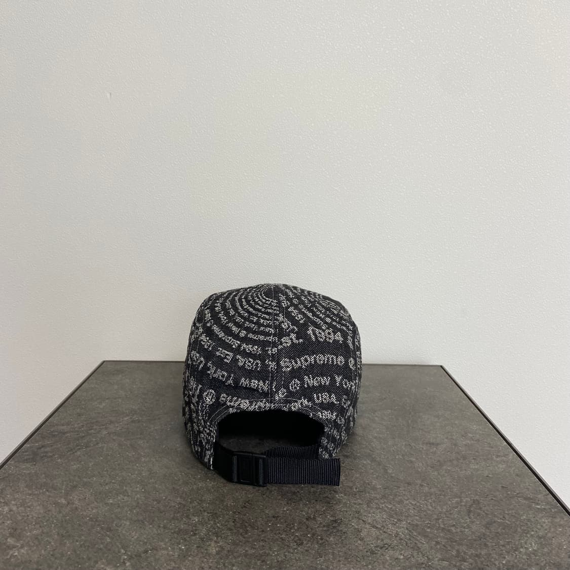 슈프림 자카드 워시드 데님 박스로고 캠프캡 모자 상품이미지4