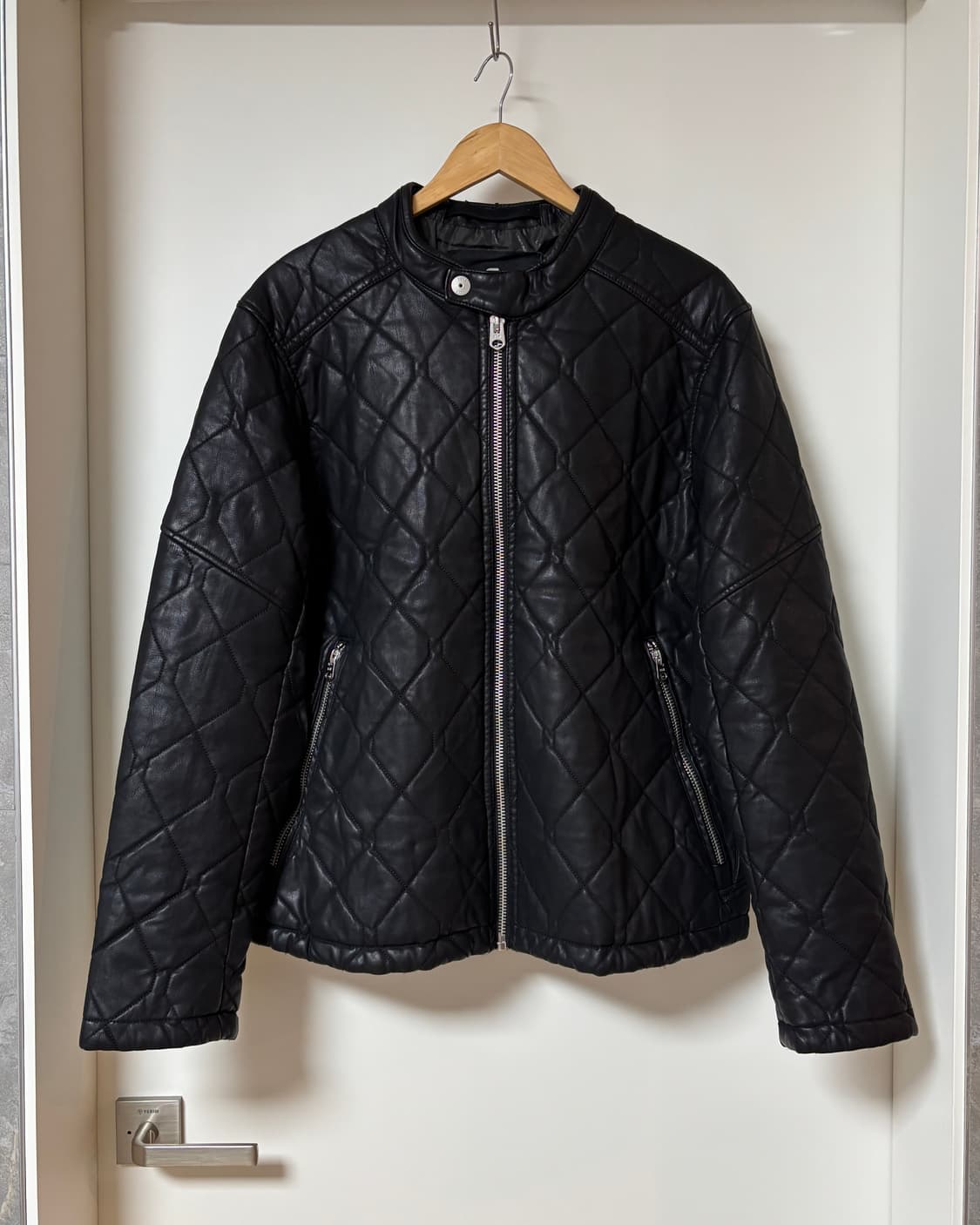 (XL) 지스타로우 코티드 퀼팅 자켓 (레더 이펙트) 상품이미지1