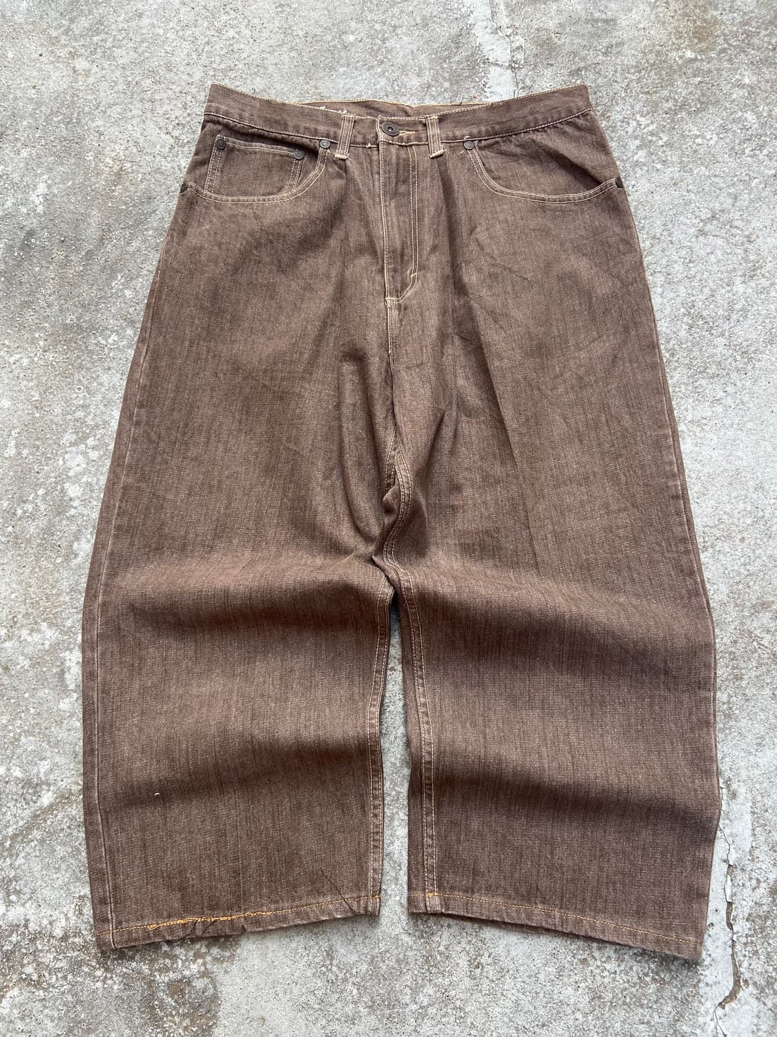 Knockout Brown Wide Leg Jeans 상품이미지4