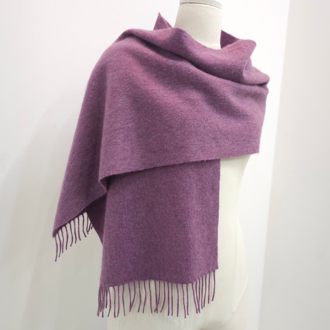 캐시미어 100% 라벤더 머플러 상품이미지4