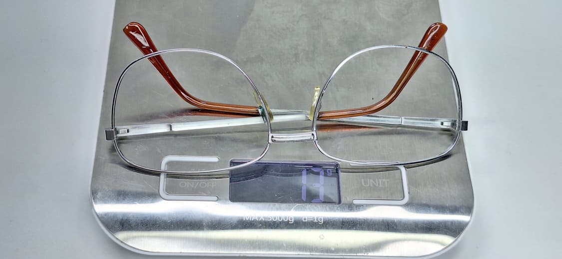80s 일본 빈티지 웰링턴 메탈 실버 안경테 132mm 클래식 레트로 상품이미지3