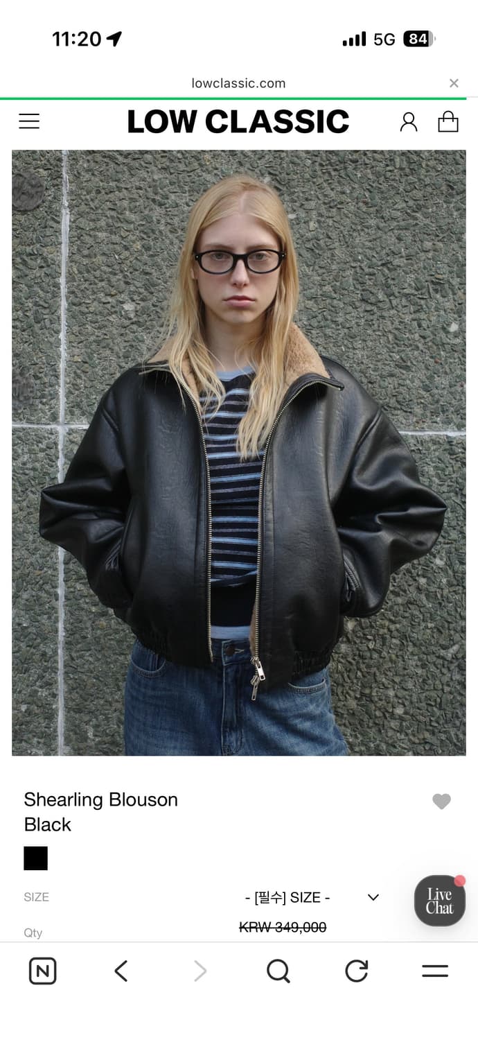 로우클래식 시어링 무스탕 블랙 상품이미지3