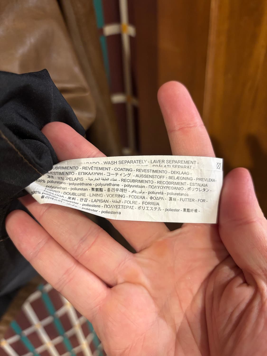 자라 브라운 인조가죽 라이더 자켓 상품이미지4