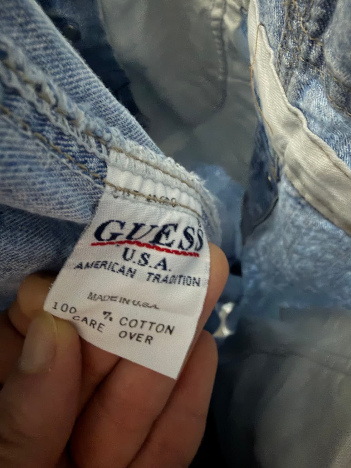 게스 점프슈트 청바지 멜빵바지 usa guess 상품이미지8