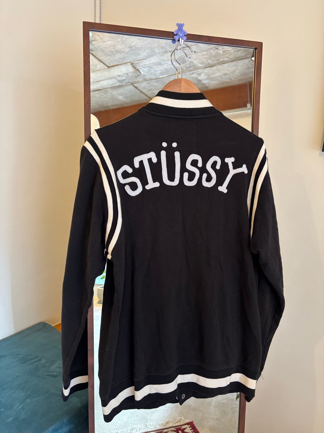 stussy 스투시 스컬자수 바시티자켓 상품이미지3
