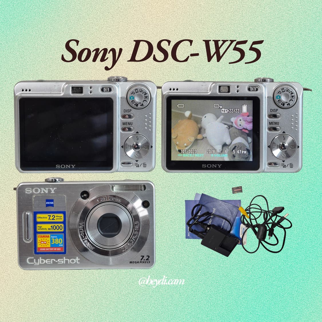 소니 사이버샷 W55 실버 !! (Sony DSC-W55) 상품이미지2