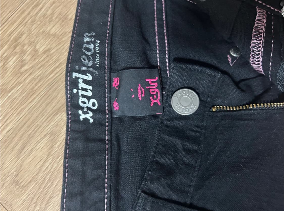 X-girl 엑스걸 블랙 스키니 진 청바지 상품이미지1