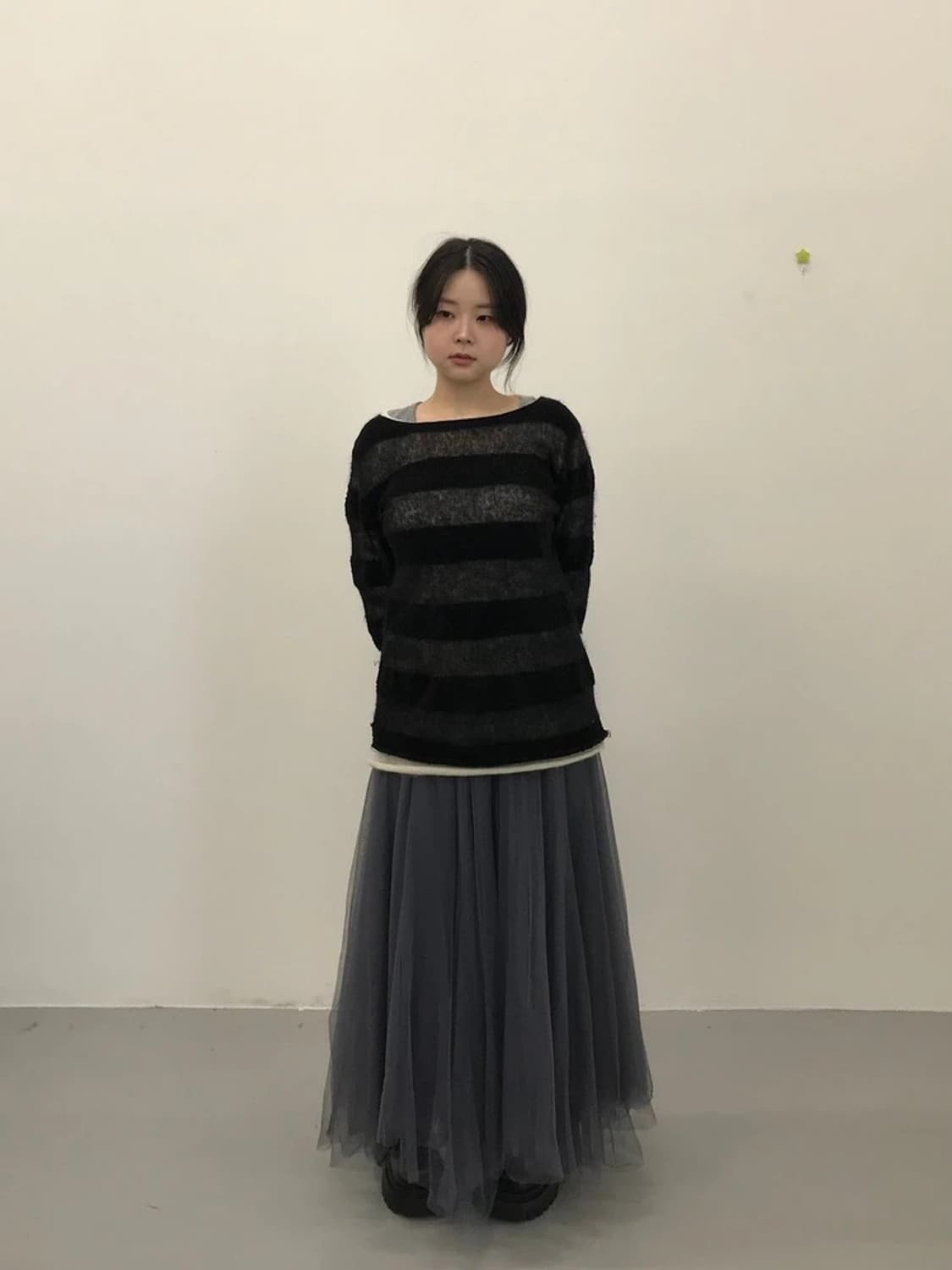 MEN’S MELROSE Mohair Stripe Knit 상품이미지1