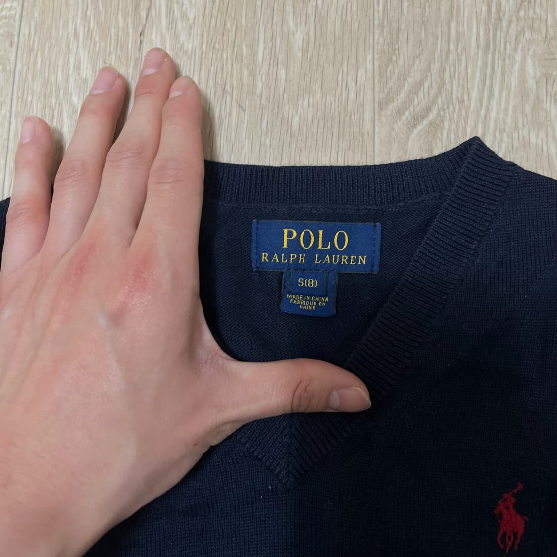 폴로 랄프로렌 키즈 브이넥 니트조끼 S/8 상품이미지4