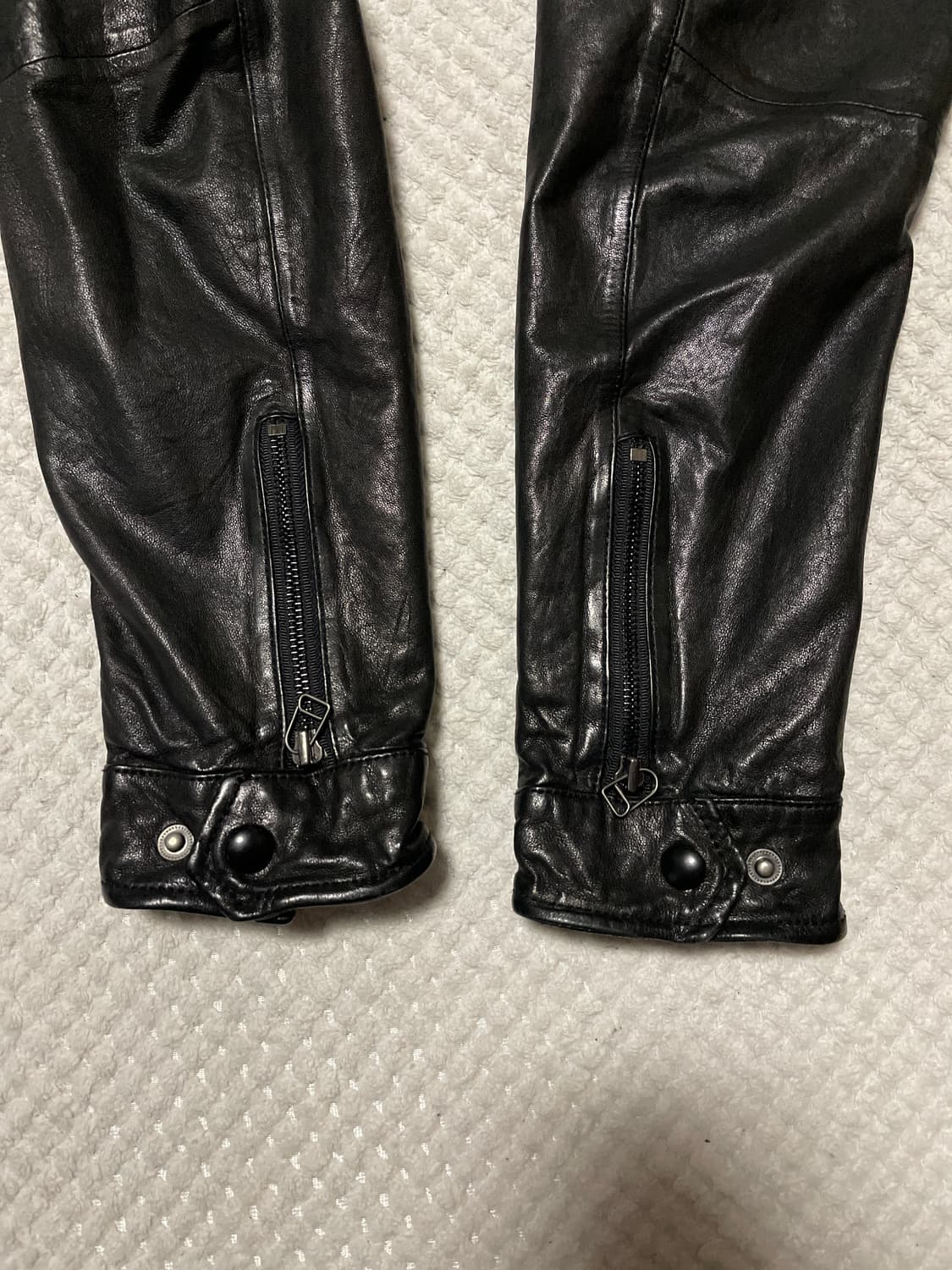 광희시장 웨스턴 무드 램스킨 양가죽 포켓 레더 자켓 상품이미지5