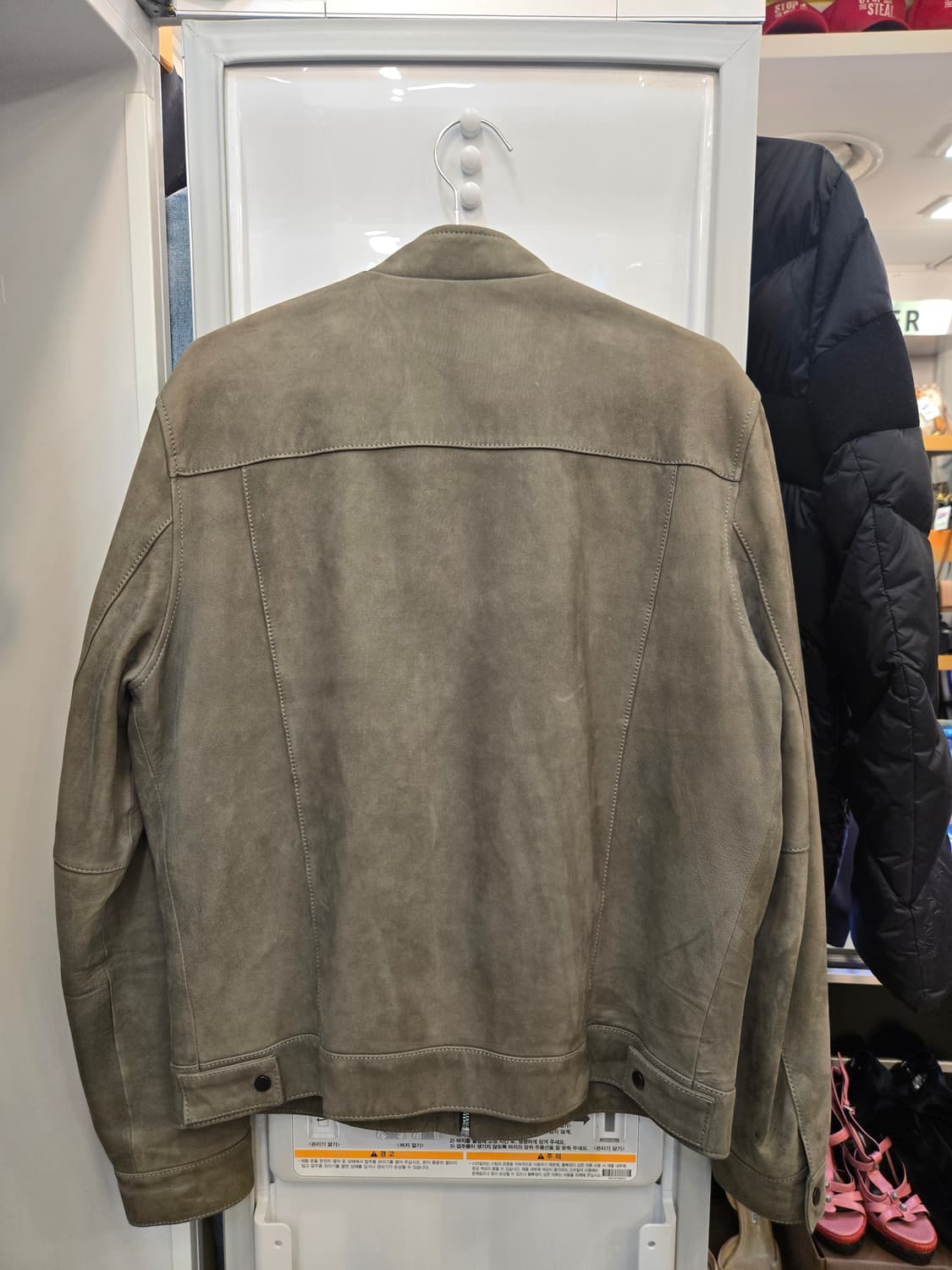 질스튜어트 뉴욕 남성 천연가죽 라이더/블루종 자켓  상품이미지2