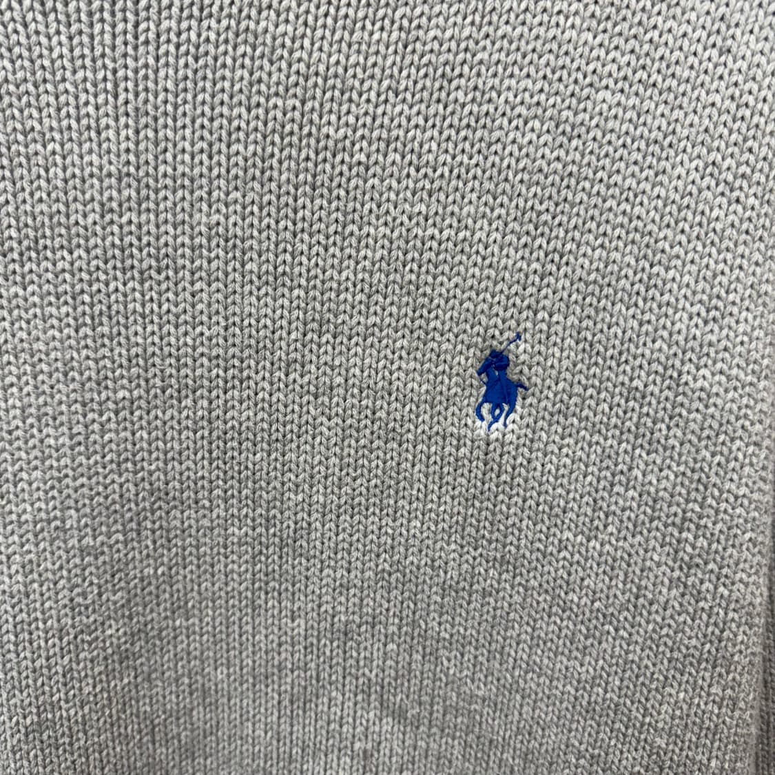 폴로 랄프로렌 니트 스웨터 블루 포니 로고 포인트 그레이 상품이미지5