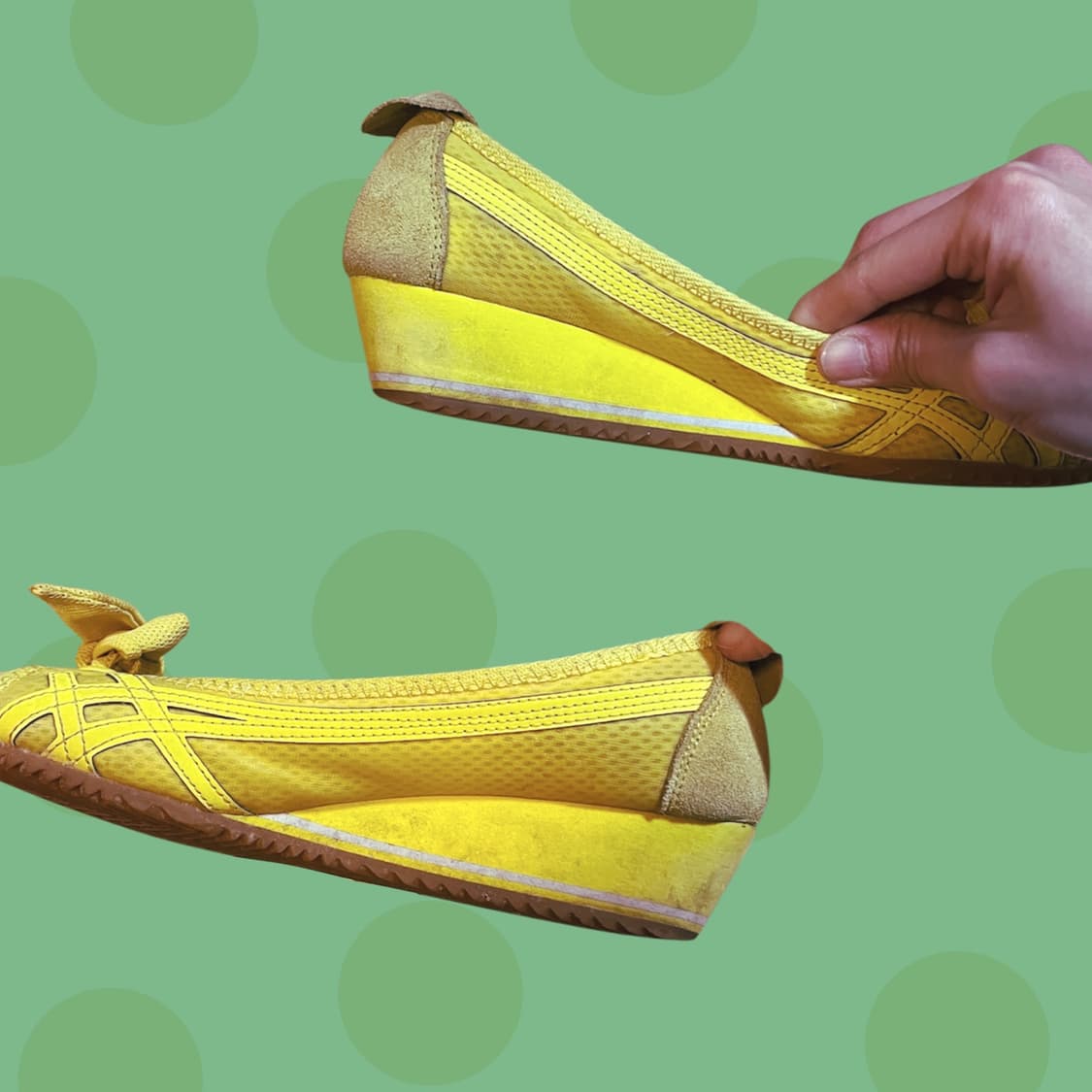 오니츠카 타이거 리본 웨지 스니커즈 상품이미지2