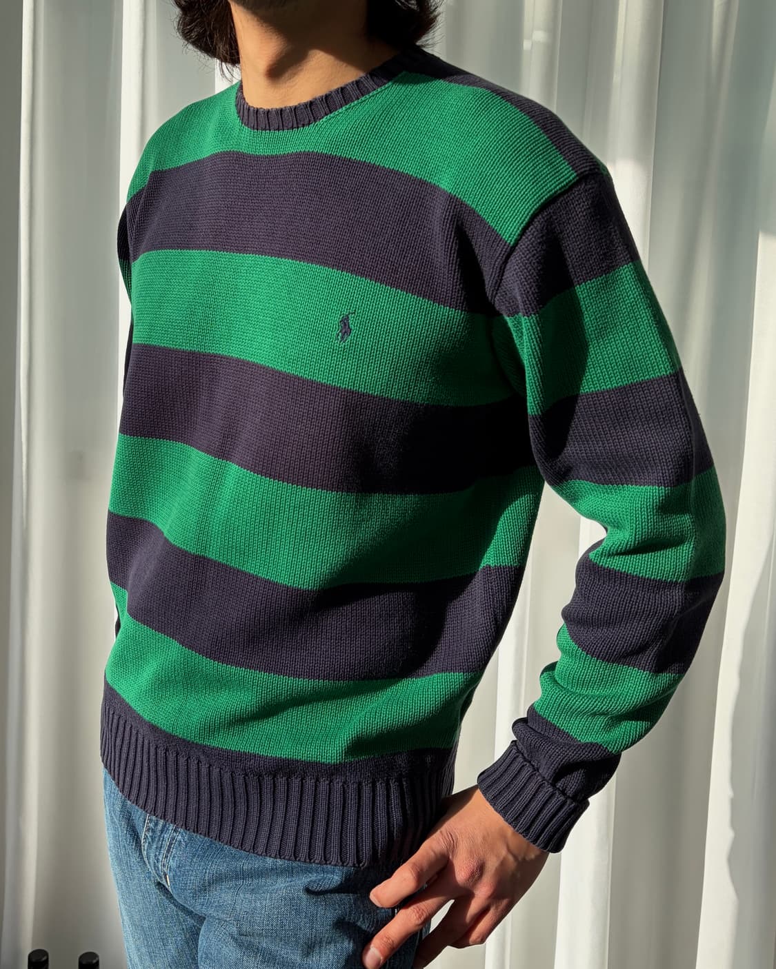 [M]폴로 랄프로렌 스트라이프 코튼 니트 상품이미지3