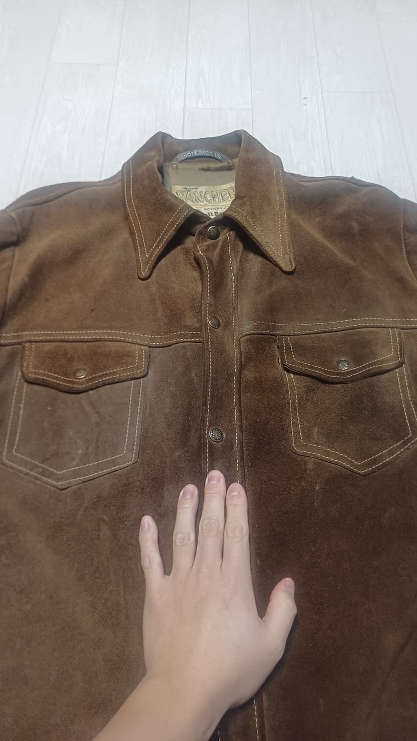 70s쇼트 스웨이드셔츠자켓 schott XL 웨스턴워크웨어클래식아메카지 상품이미지2
