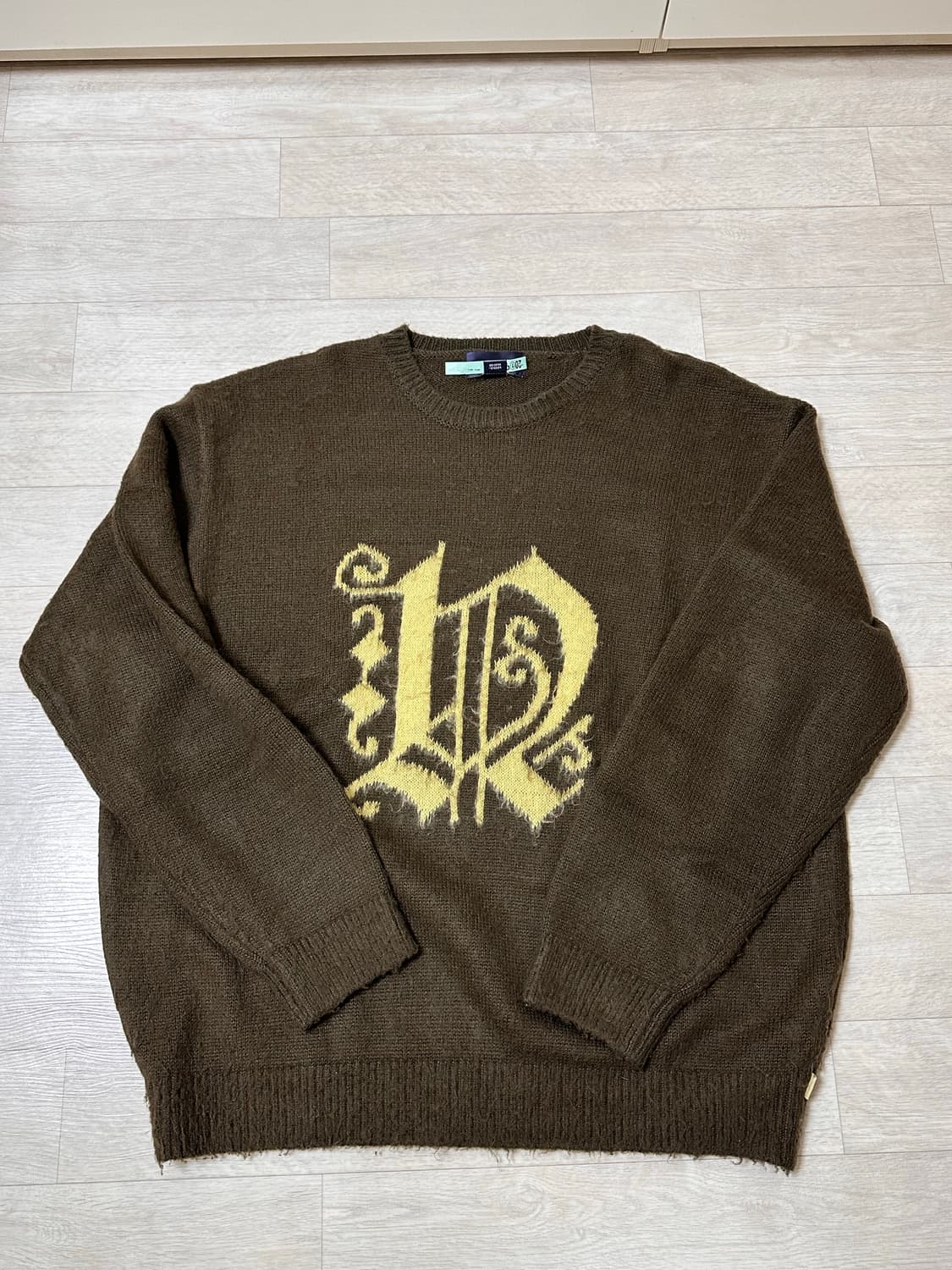 디스이즈네버댓 Fortuna logo 니트 브라운 상품이미지1