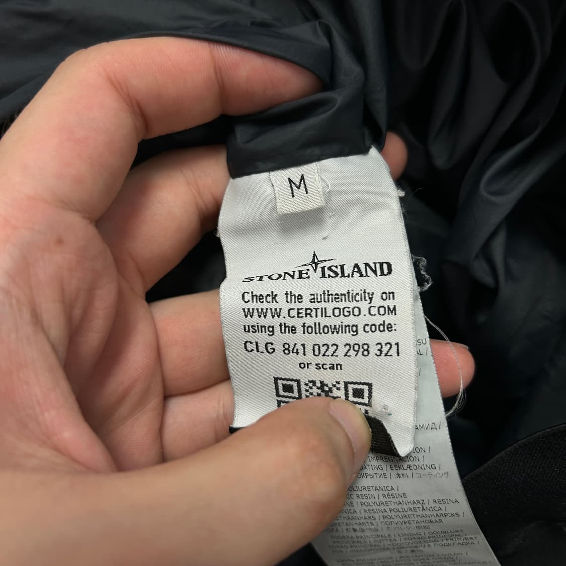 스톤아일랜드 가먼트다이드 오가닉 텔라 패딩(M) 상품이미지3