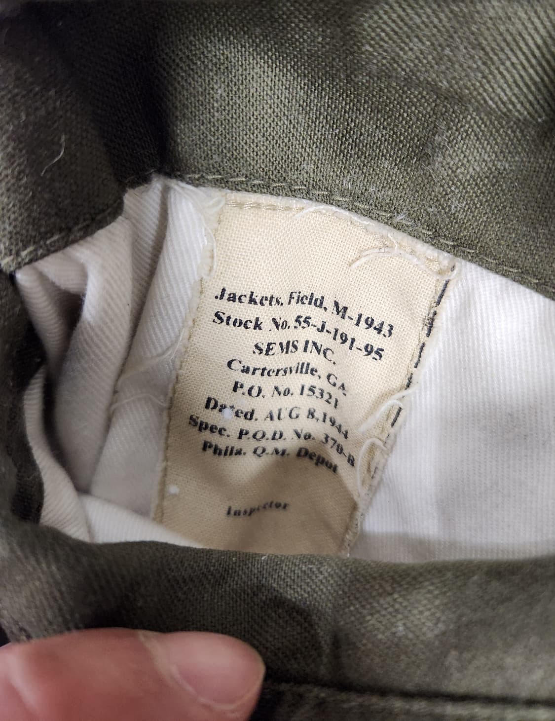 m43 필드자켓 44R 상품이미지3