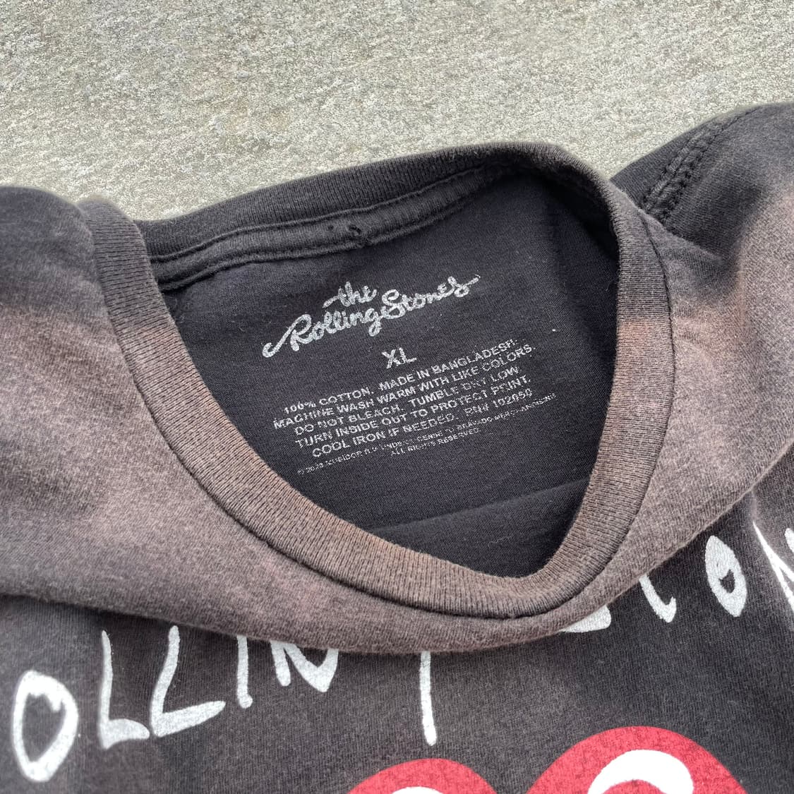 롤링스톤즈 하드 페이드 빈티지 밴드티 반팔 티셔츠 상품이미지6