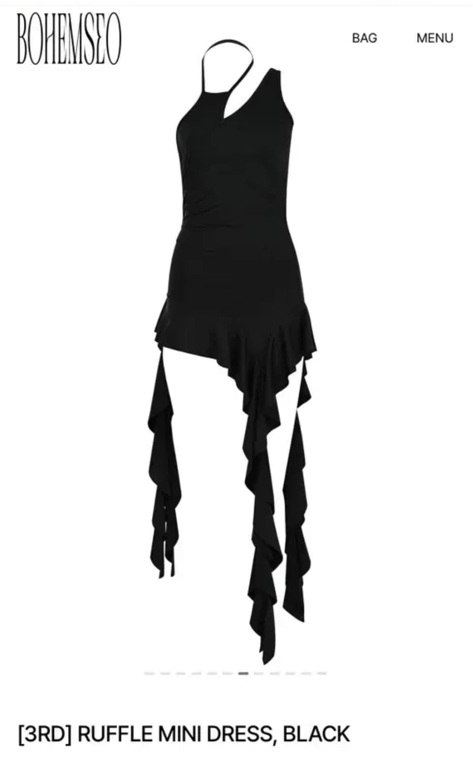 보헤미안서울 ruffle mini dress 상품이미지1