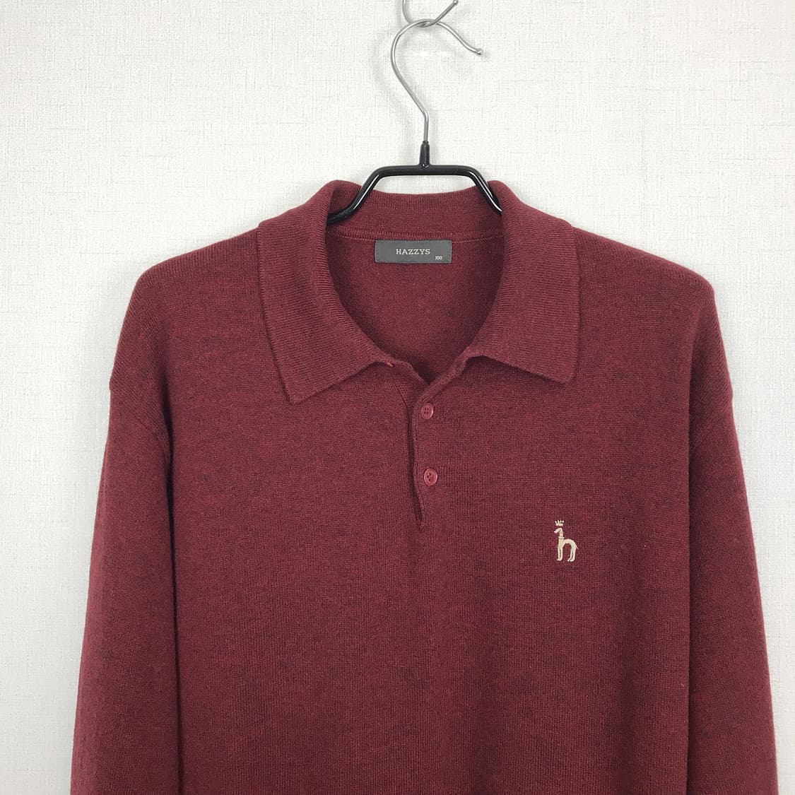 헤지스 HAZZYS 카라 니트 남성100-105 상품이미지3