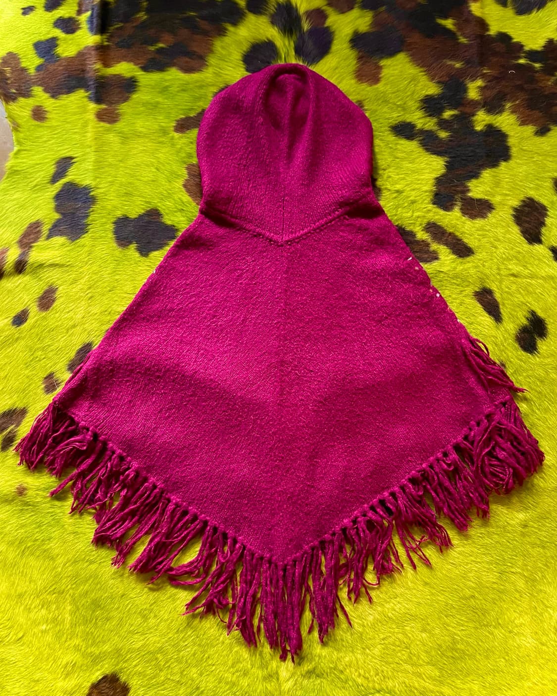 ANAP Mimpi Hippie Hood Fringe Knit Cape 상품이미지7