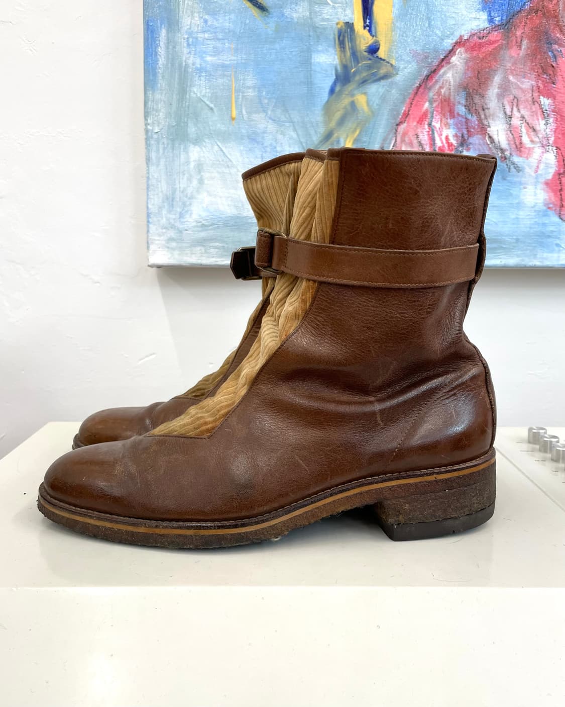 [265] Trojan 코듀로이 레더 부츠 상품이미지4