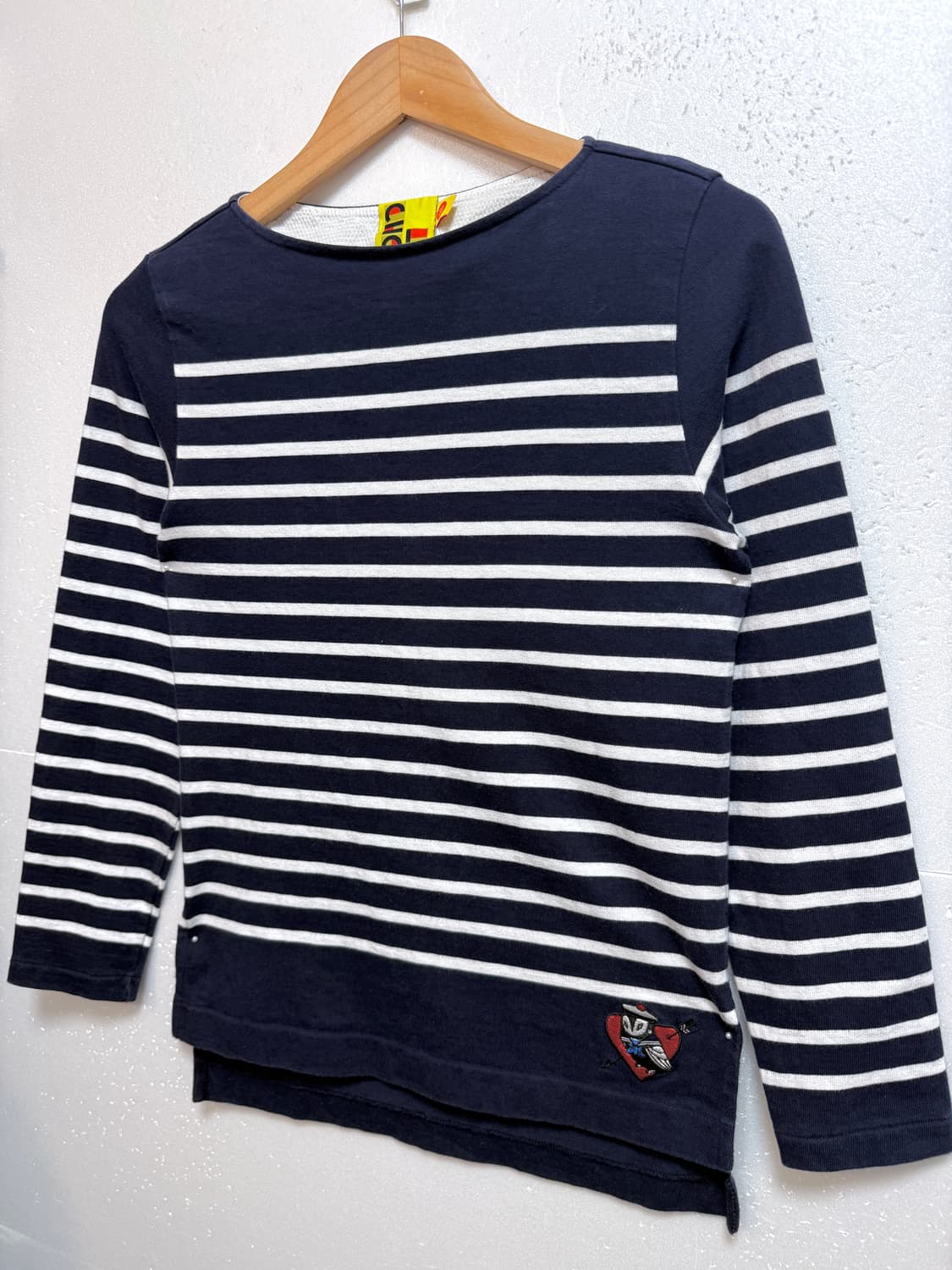 럭키슈에뜨 스트라이프 티셔츠 38( 55)단가라 긴팔 네이비 상품이미지2