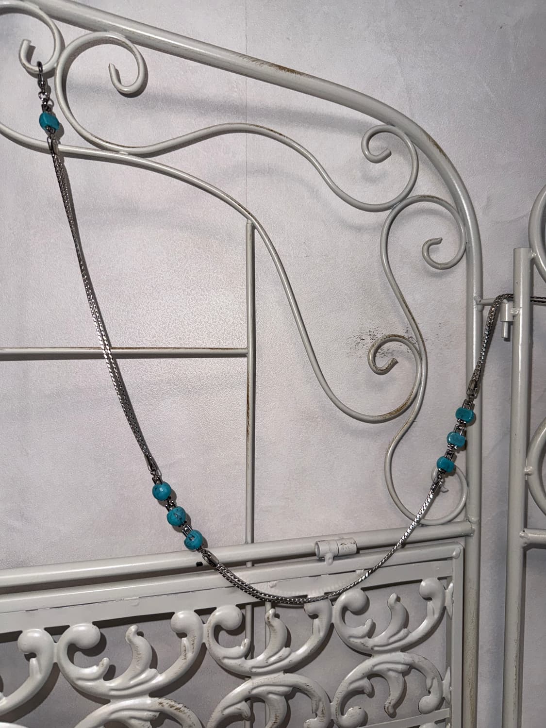 Mint emerald gemstone chain belt 상품이미지2