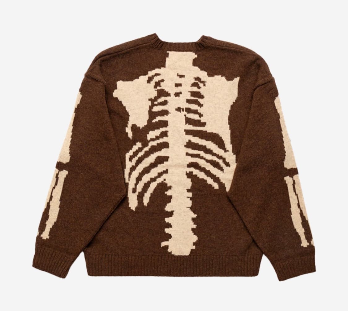 캐피탈 5G 울 본 크루넥 스웨터 브라운 상품이미지1