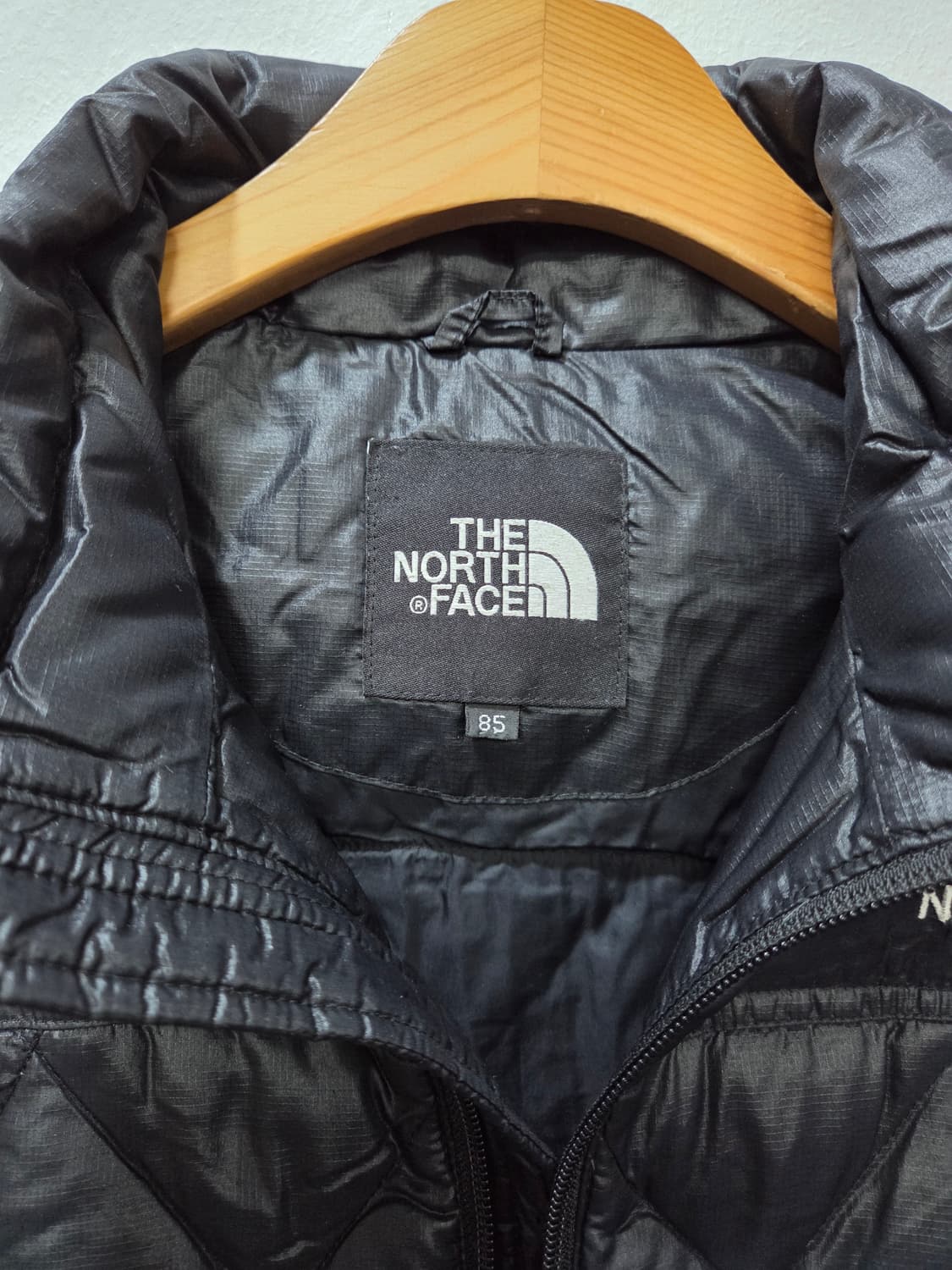 노스페이스1211-4 600 블랙 패딩 자켓 점퍼 여성 85 Y2K 상품이미지3