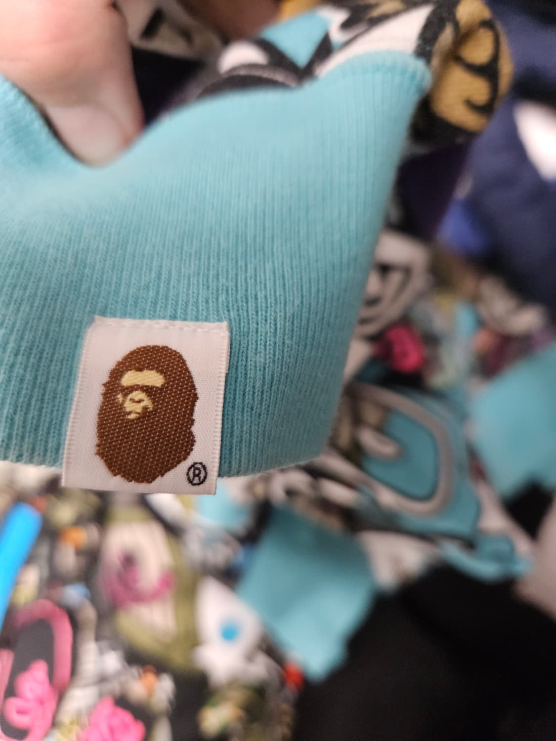 베이프 코믹아트 샤크 후드 상품이미지5