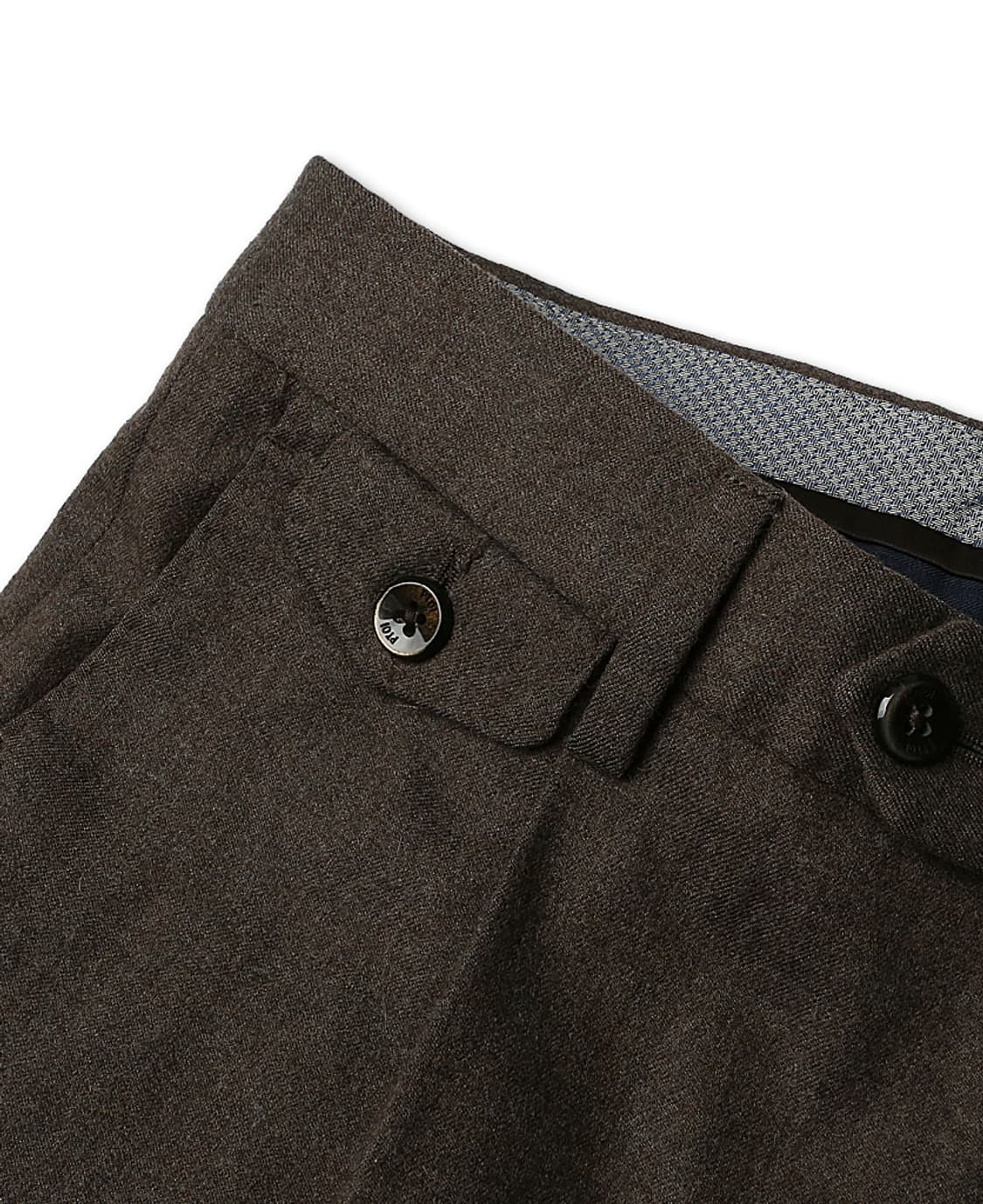 피티제로우노 [PT01] 브라운 울 젠틀맨 핏 이태리 슬림 팬츠 상품이미지4