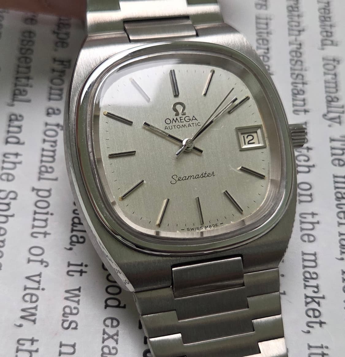 빈티지 오메가 씨마스터 테레비 순정 실버 싱글데이트 뻐뻐시 브슬 ver. 상품이미지8