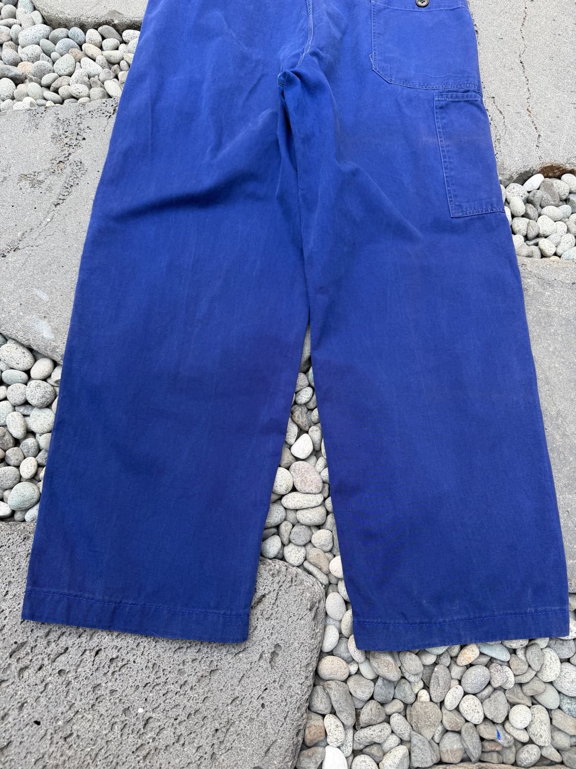 1970s FRIENDSHIP FADED NAVY 프렌치워크 와이드팬츠 상품이미지9