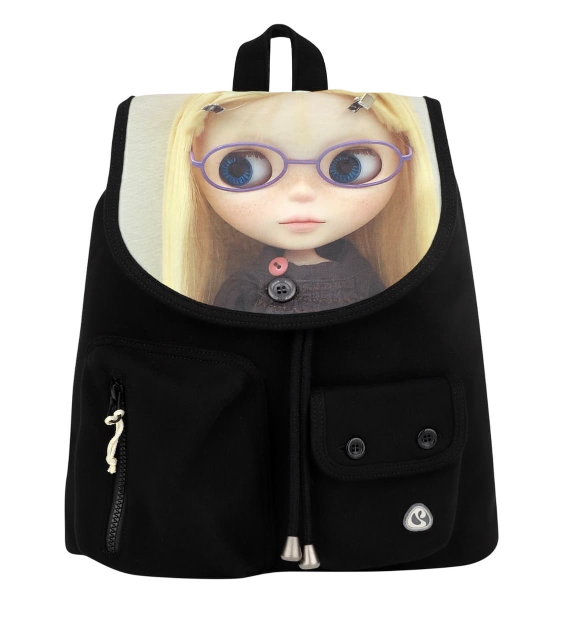 COYSEIO 코이세이오 브라이스 피그먼트 다이드 백팩 블랙 상품이미지1