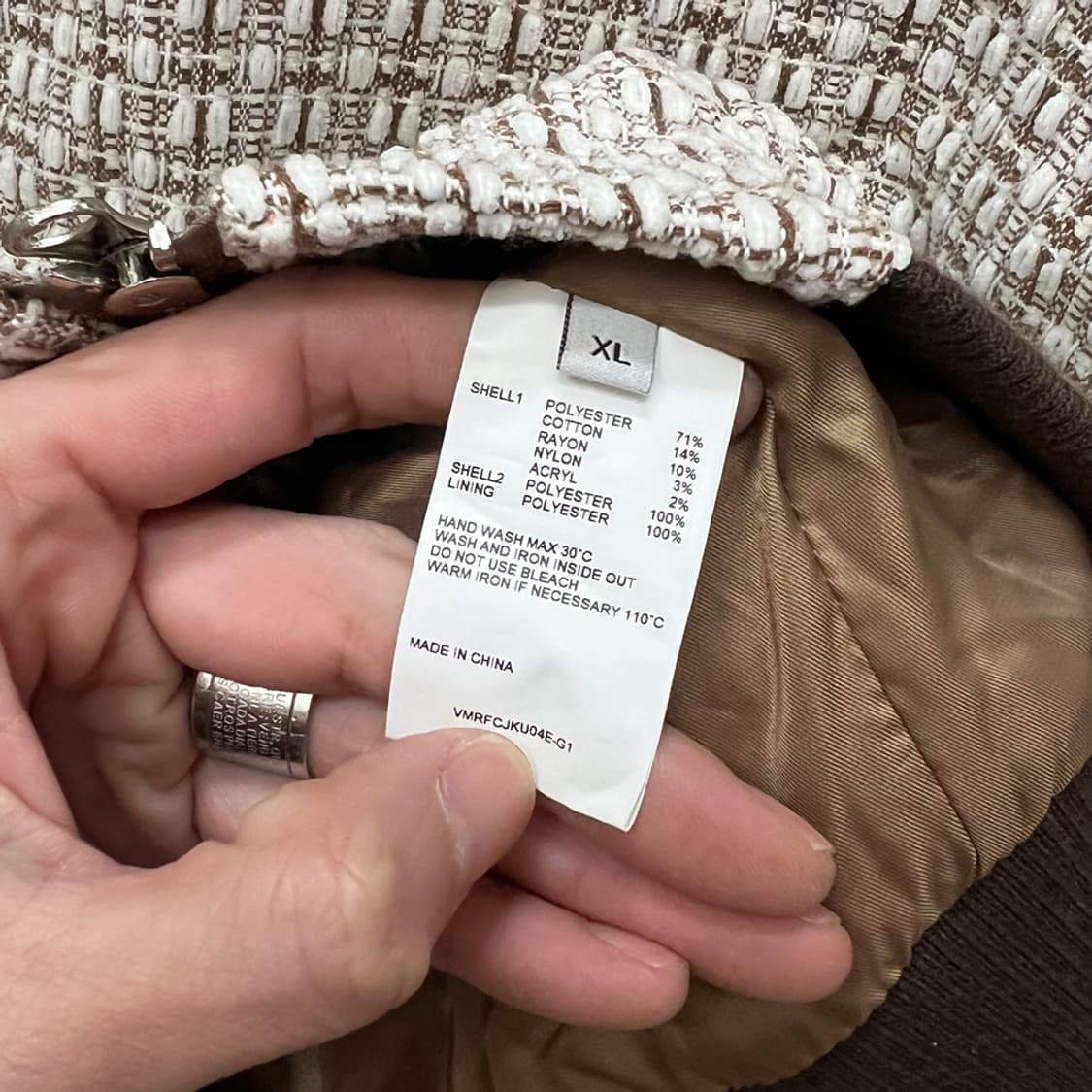 비바스튜디오 스트럭쳐 해링턴 자켓 XL 상품이미지4