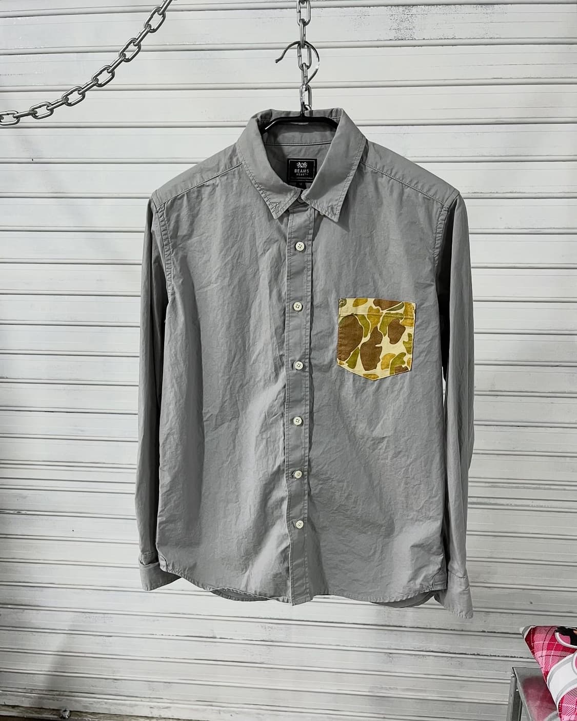 Beams Heart camo pocket shirt 상품이미지1