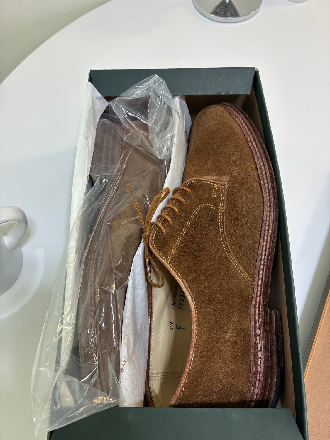 알든 29336f 스너프스웨이드 언라인드 더비 8.5 c/e 상품이미지1