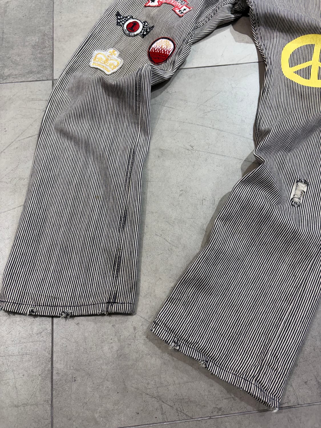 일본빈티지 peace 데님 팬츠 상품이미지2