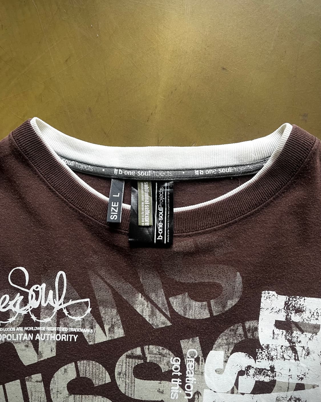 90-00s B-One-Soul Layered Long Sleeve 상품이미지5