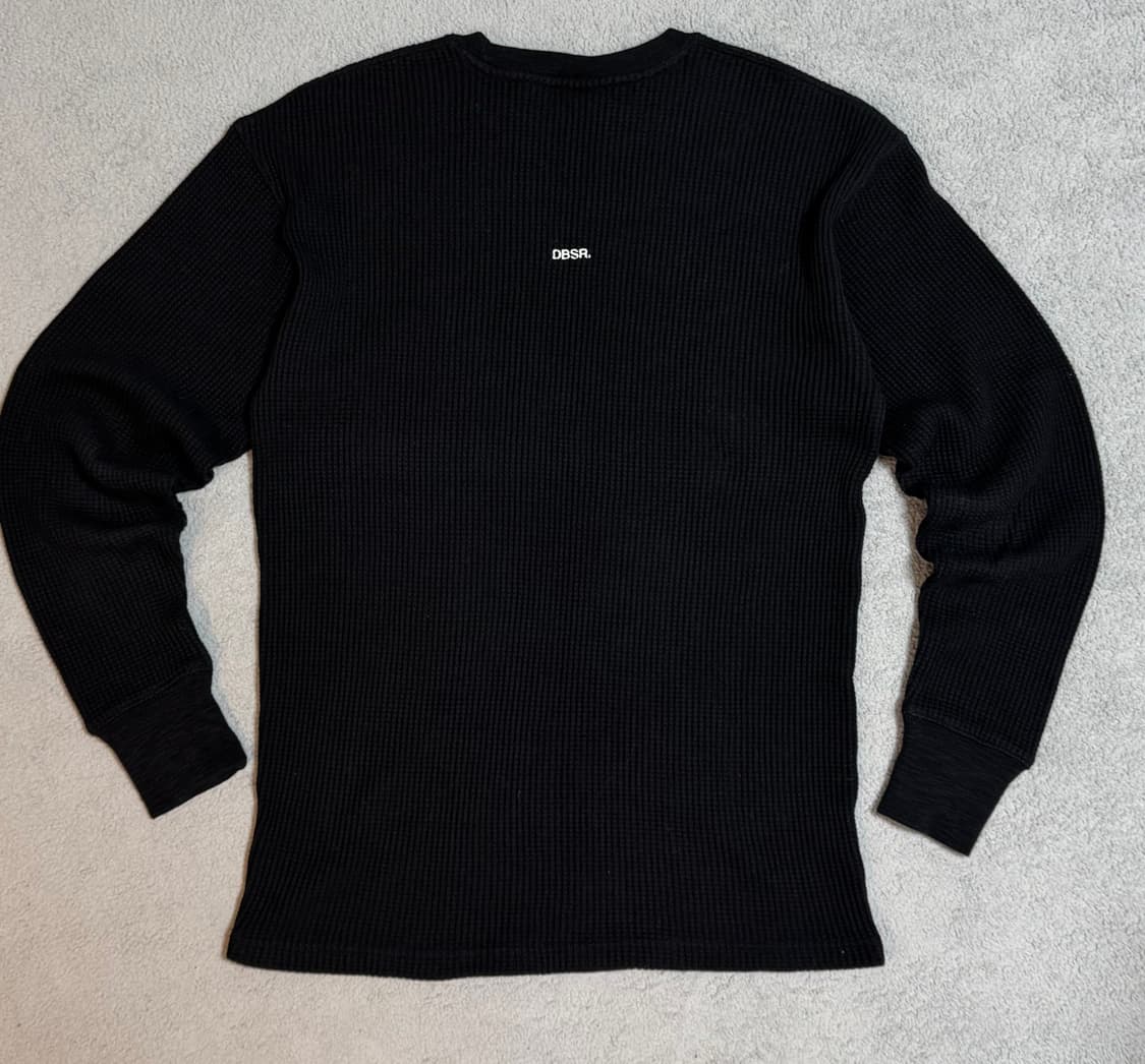 덤브스트럭 DBSR. 헤비 와플 롱슬리브 (블랙) 라지 L 상품이미지2