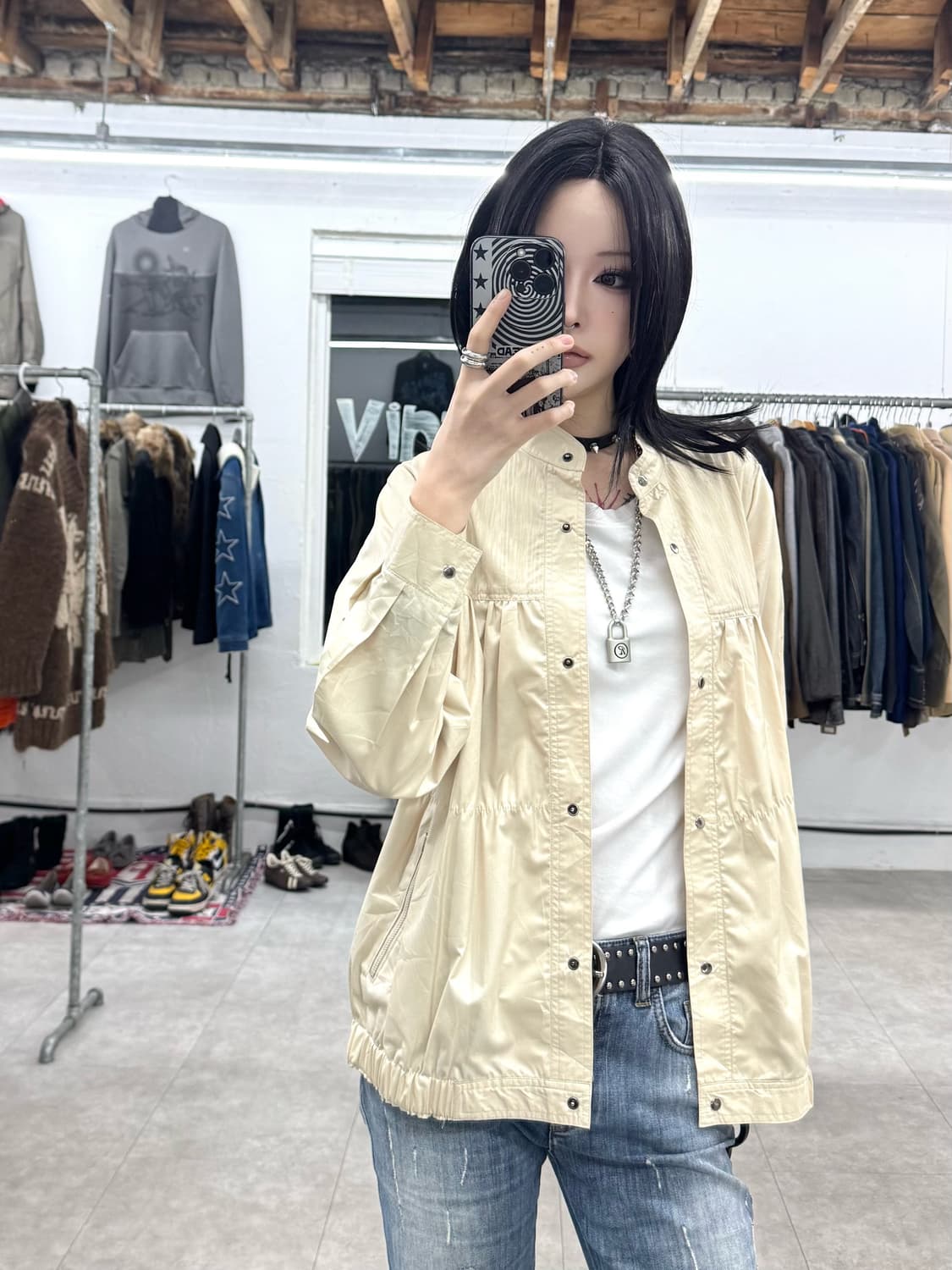 JPN 셔링 자켓 상품이미지7