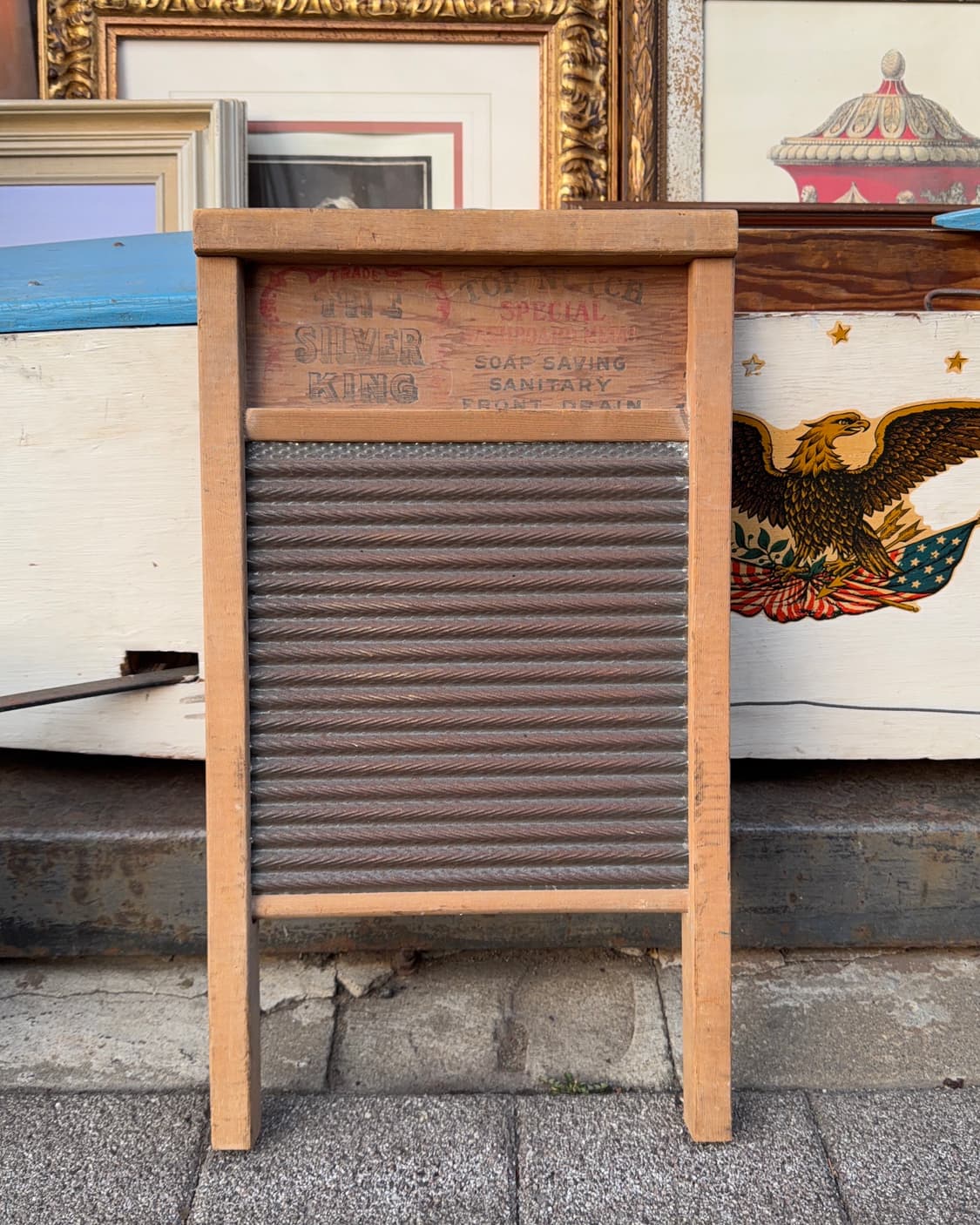 빈티지 소품 1940년 National 워시보드 상품이미지3