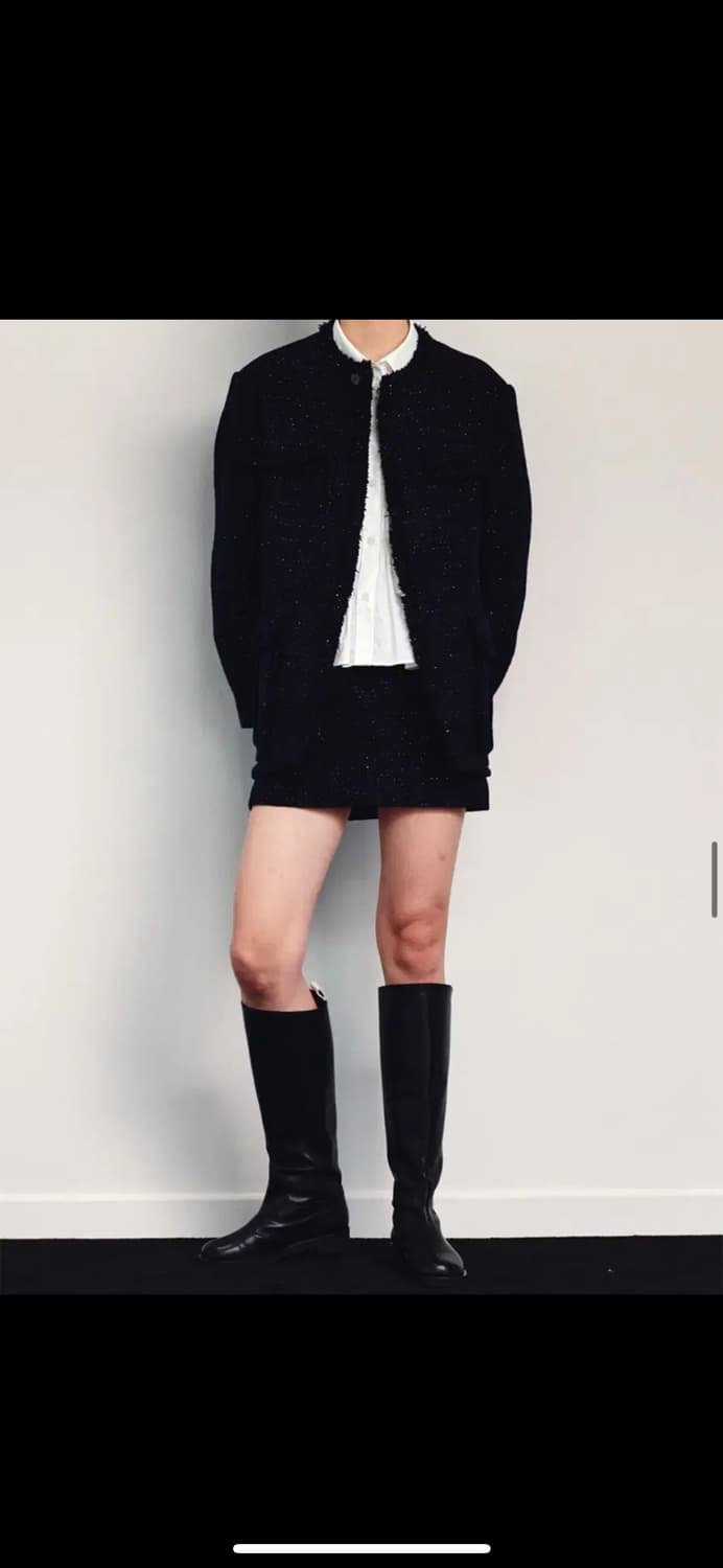 제이청 Anubis Tweed Jacket_Navy 상품이미지8